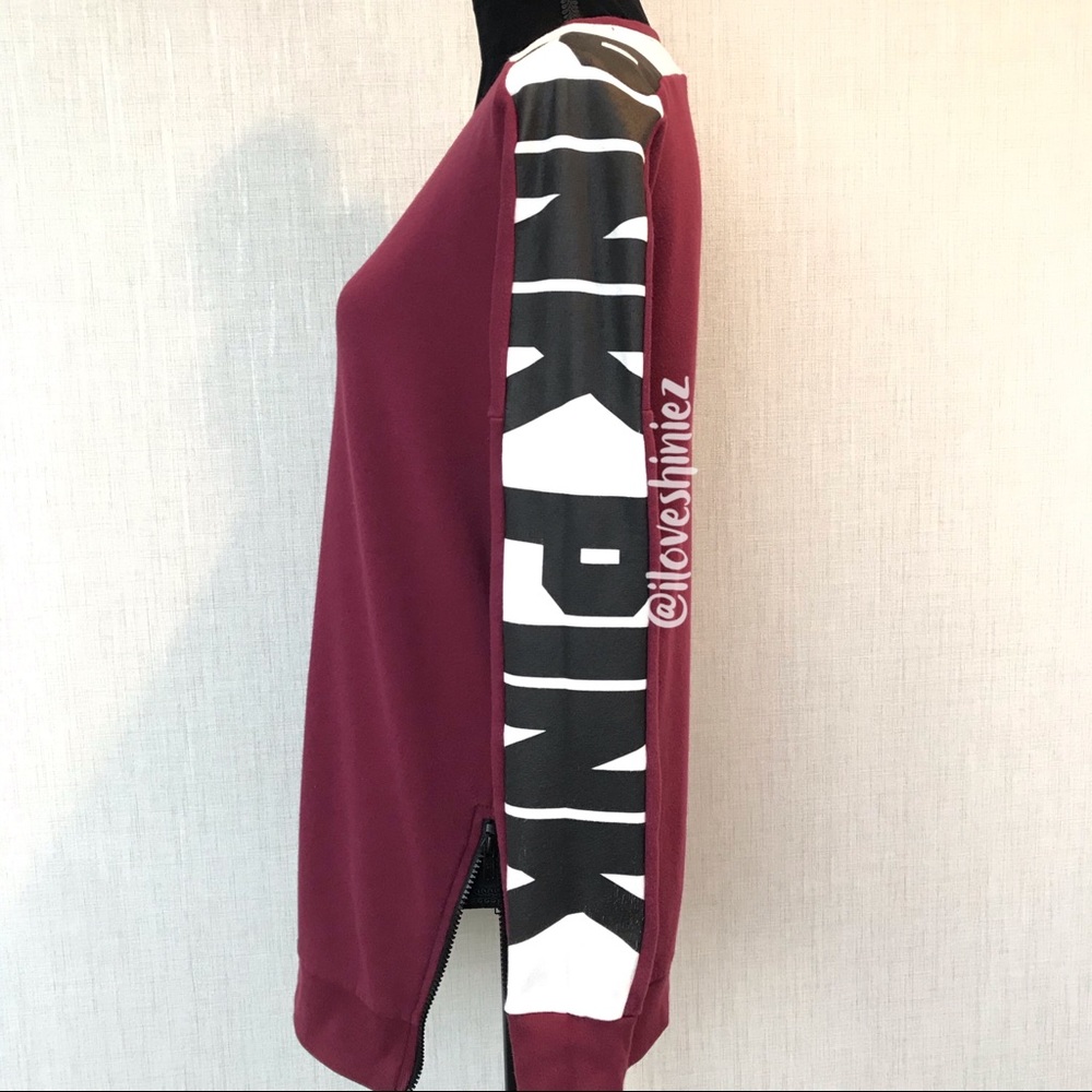 •Victoria's Secret PINK• Tunic Crew Sweatshirt XS - Picture 4 of 8